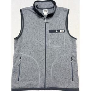 The North Face Men's Gordon Lyons Full Zip Fleece Vest M Grey Heather Spring